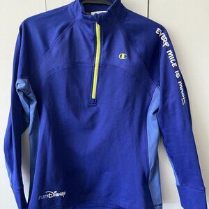 Champion RunDisney Blue Quarter Zip